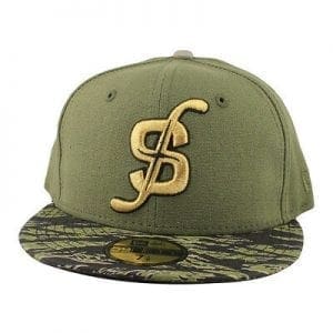 Tigerstripe Camo Jalapeno Canvas 59Fifty Fitted Cap by Strictly Fitteds