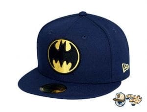 Bat Sign Batman 80th Navy 59Fifty Fitted Cap by DC x New Era Front side