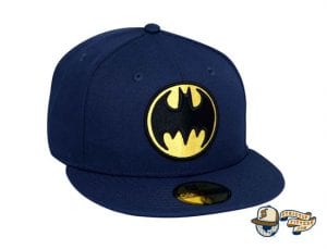 Bat Sign Batman 80th Navy 59Fifty Fitted Cap by DC x New Era Front