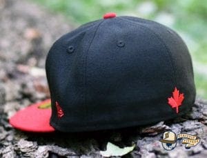 Bear Explorer Black Red 59Fifty Fitted Hat by Noble North x New Era Side