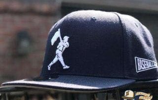 Heritage Dark Navy Fitted Cap by Baseballism Side