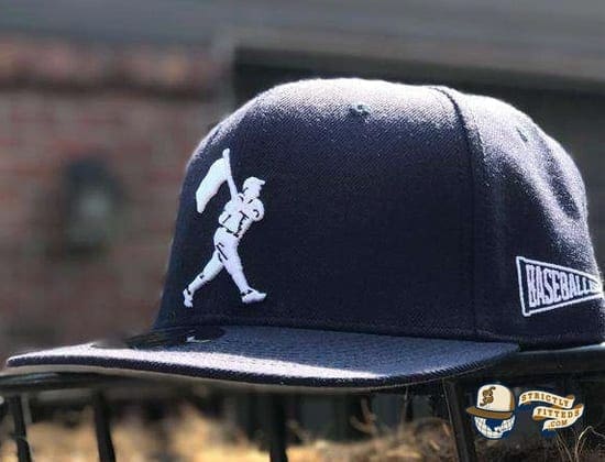 Heritage Dark Navy Fitted Cap by Baseballism Side
