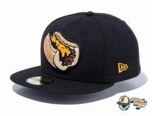 Minor League Lehigh Valley IronPigs Black 59Fifty Fitted Hat by New Era Side
