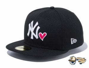 New York Yankees Heart 59Fifty Fitted Hat by MLB x New Era side