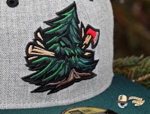 Noble Pines Grey Heather Dark Green 59Fifty Fitted Cap by Noble North x New Era