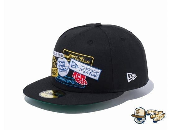 Old Logo Patch 59Fifty Fitted Cap by New Era flag Side