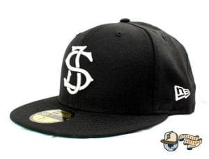 SJ Monogram 59Fifty Fitted Cap by Headliners x New Era side Black