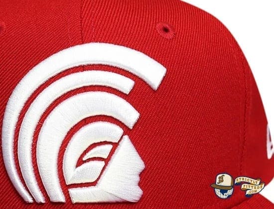 Daily Program Mua Red White 59Fifty Fitted Cap by Fitted Hawaii x New Era details