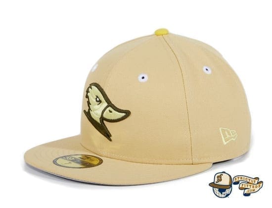 Hat Club Exclusive McLaren Ducks Tan 59Fifty Fitted Hat by Thrill SF x New Era flag side