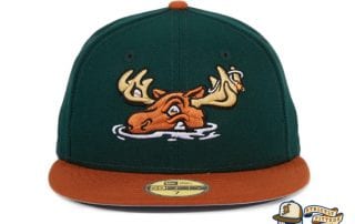 Hat Club Exclusive Missoula Paddleheads Green Burnt Orange 59Fifty Fitted Hat by MiLB x New Era