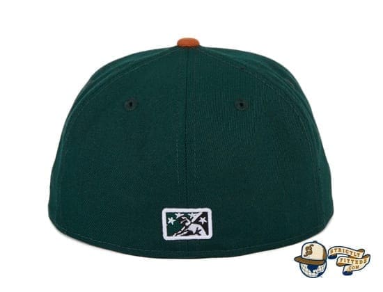 Hat Club Exclusive Missoula Paddleheads Green Burnt Orange 59Fifty Fitted Hat by MiLB x New Era back
