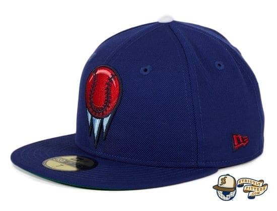 Ice Ballers Royal 59Fifty Fitted Hat by Dionic x New Era flag side