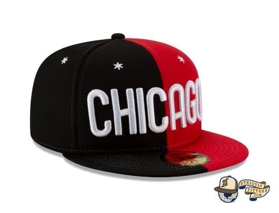 NBA All Star Game Chicago Split 59Fifty Fitted Cap by NBA x New Era side