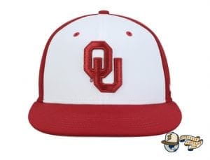 Oklahoma Sooners White Crimson Performance True Fitted Hat by Nike