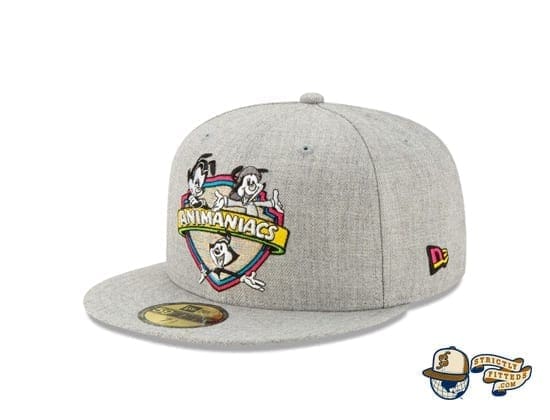 Animaniacs Heather Grey 59Fifty Fitted Cap by New Era front side