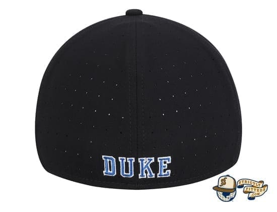 Duke Blue Devils Nike Aerobill Performance True Black Fitted Hat by Nike back