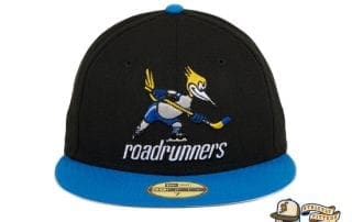 Phoenix Roadrunners 2T Black Light Blue 59Fifty Fitted Hat by New Era