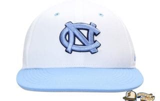 North Carolina Tar Heels Aerobill Performance True White Fitted Hat by Nike