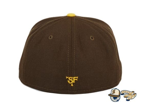 Smugglers TBTC Brown 59Fifty Fitted Hat by Thrill SF x New Era back