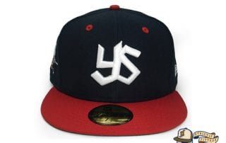 Tokyo Yakult Swallows 59Fifty Fitted Cap by Amazingstore x New Era front red brim