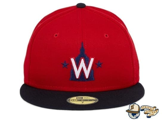Washington Nationals Alternate Red Navy 59Fifty Fitted Hat by MLB x New Era