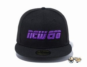 2000s New Era Logo 59Fifty Fitted Cap by New Era black