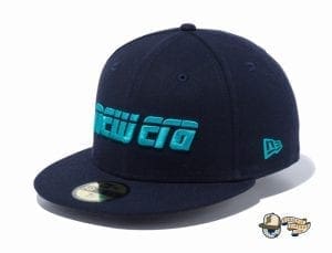 2000s New Era Logo 59Fifty Fitted Cap by New Era flag side