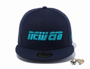 2000s New Era Logo 59Fifty Fitted Cap by New Era navy