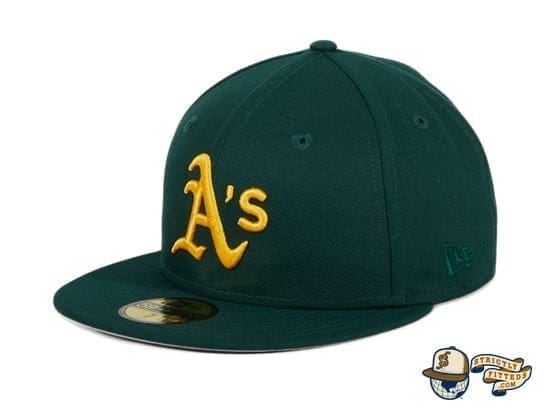 Hat Club Exclusive Oakland Athletics Oakland Flag 59Fifty Fitted Hat by MLB x New Era flag side green