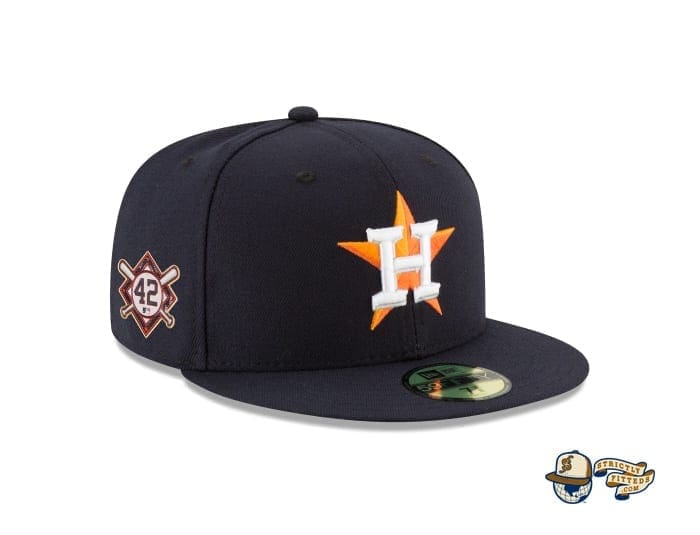 Jackie Robinson Day 2020 59Fifty Fitted Cap Collection by MLB x New Era houston patch side
