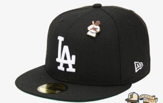 Jackie Robinson LA Dodgers 59Fifty Fitted Cap by MLB x New Era flag side