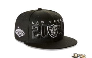 Las Vegas Raiders Official NFL Draft 59Fifty Fitted Cap by NFL x New Era patch side