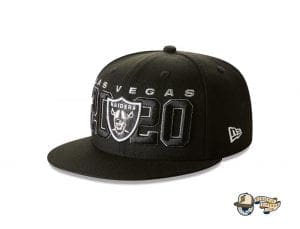 Las Vegas Raiders Official NFL Draft 59Fifty Fitted Cap by NFL x New Era flag side