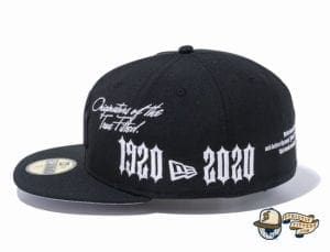 New Era 1920-2020 New York Yankees 59Fifty Fitted Cap by MLB x New Era flag side