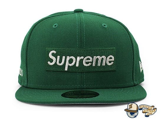 Supreme $1M Metallic Box Logo 59Fifty Fitted Cap by Supreme x New Era green