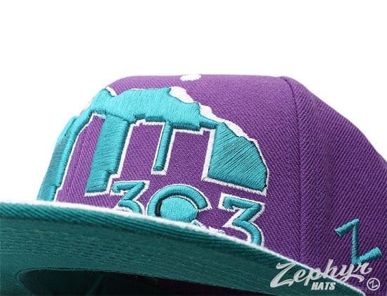 Zephyr x Colab Fitted Baseball Caps purple