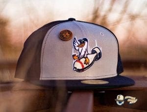 Goose Island Bombers Navy Gray 59Fifty Fitted Hat by Dionic x New Era left