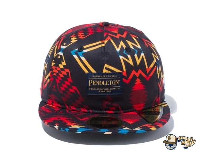 Pendleton Woven Patch All Over Print 59Fifty Fitted Cap by Pendleton x New Era black