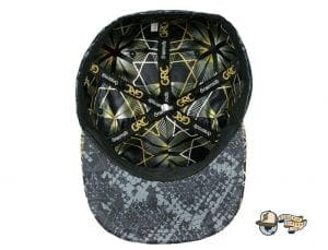 Celestial Serpent Black Fitted Cap by Grassroots Bottom