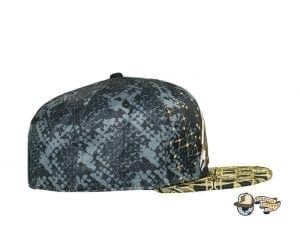 Celestial Serpent Black Fitted Cap by Grassroots Side