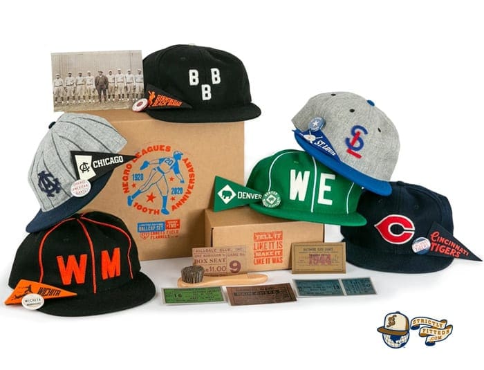 100th Anniversary Negro Leagues Vintage Boxset Series II Fitted Ballcap Collection by Ebbets