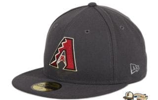 Arizona Diamondbacks A OTC Graphite 59Fifty Fitted Hat by MLB x New Era