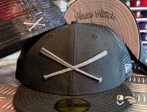 Crossed Bats Heavy Hitters Meshback 59Fifty Fitted Cap by Justfitteds x New Era