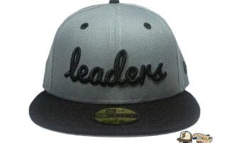 Cursive Charcoal Black 59Fifty Fitted Hat by Leaders1354 x New Era