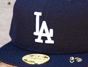 Hat Club Exclusive Los Angeles Dodgers Gold Metal Icon 59Fifty Fitted Hat by MLB x New Era Zoom
