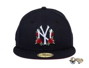 Hat Club Exclusive Rose Floral Red UV 59Fifty Fitted Hat Collection by MLB x New Era