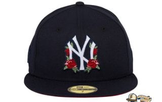 Hat Club Exclusive Rose Floral Red UV 59Fifty Fitted Hat Collection by MLB x New Era