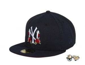 Hat Club Exclusive Rose Floral Red UV 59Fifty Fitted Hat Collection by MLB x New Era Yankees