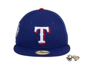 Hat Club Exclusive Texas Rangers 2010 World Series Patch Pink UV 59Fifty Fitted Hat by MLB x New Era Front