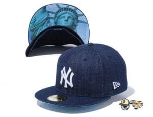 New York Yankees Statue of Liberty Undervisor 59Fifty Fitted Cap by MLB x New Era Denim